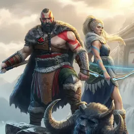 Viking à la hache et archère, illustration du bonus de bienvenue